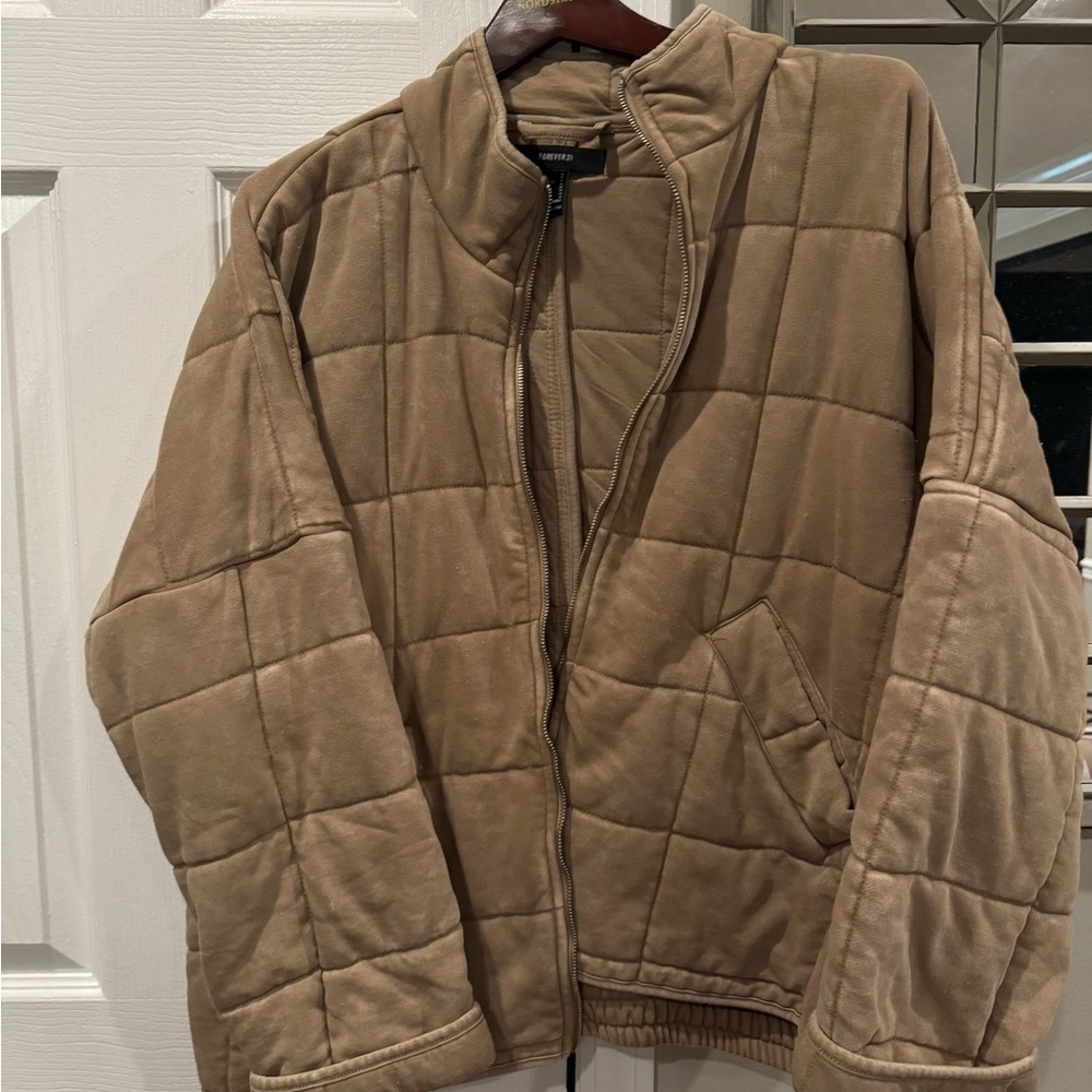 Tan Quilted Jacket